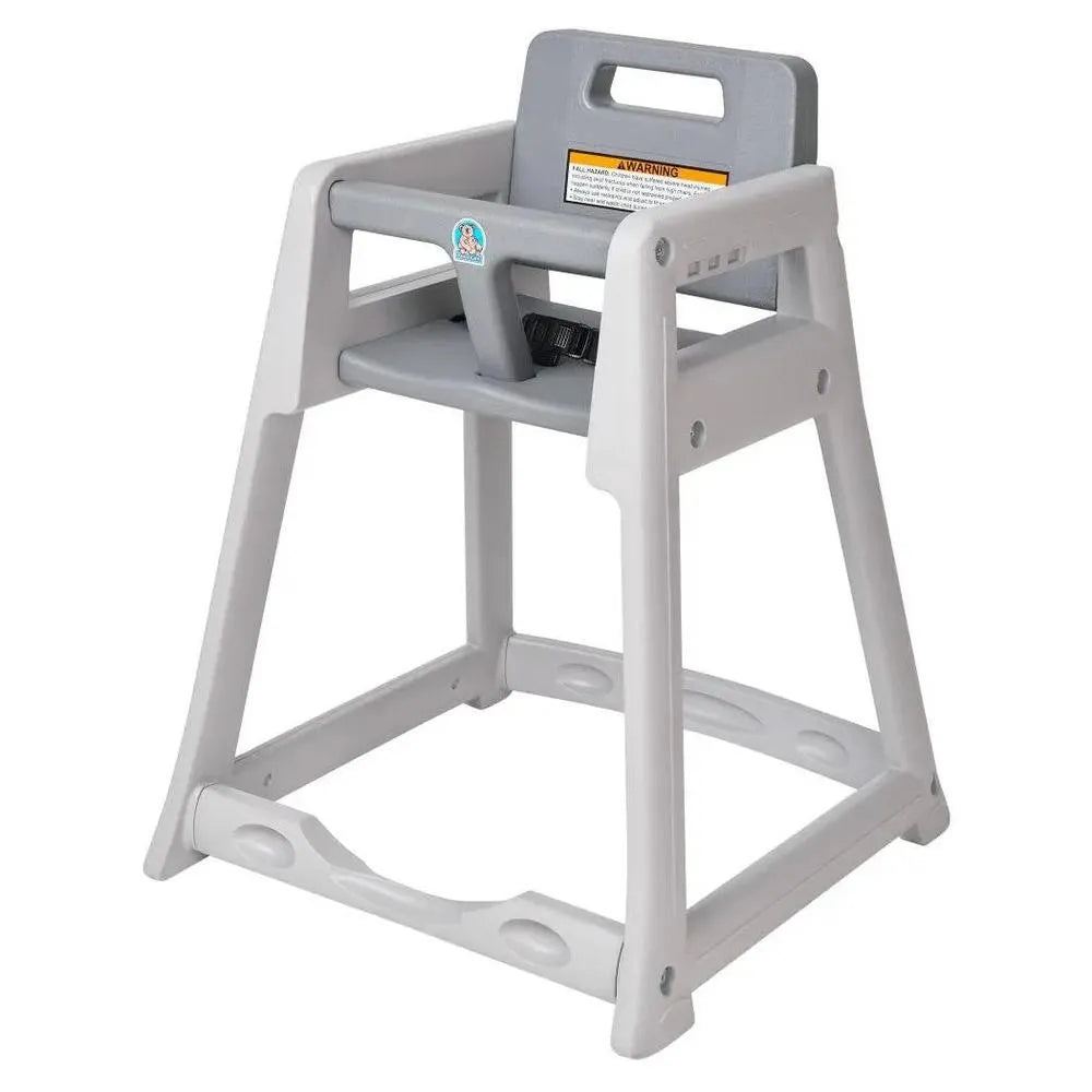 Koala Kare Diner High Chair 22 1/4” W x 30 1/4” H x 23 1/2” D (565 x 743 x 597 mm)- Grey