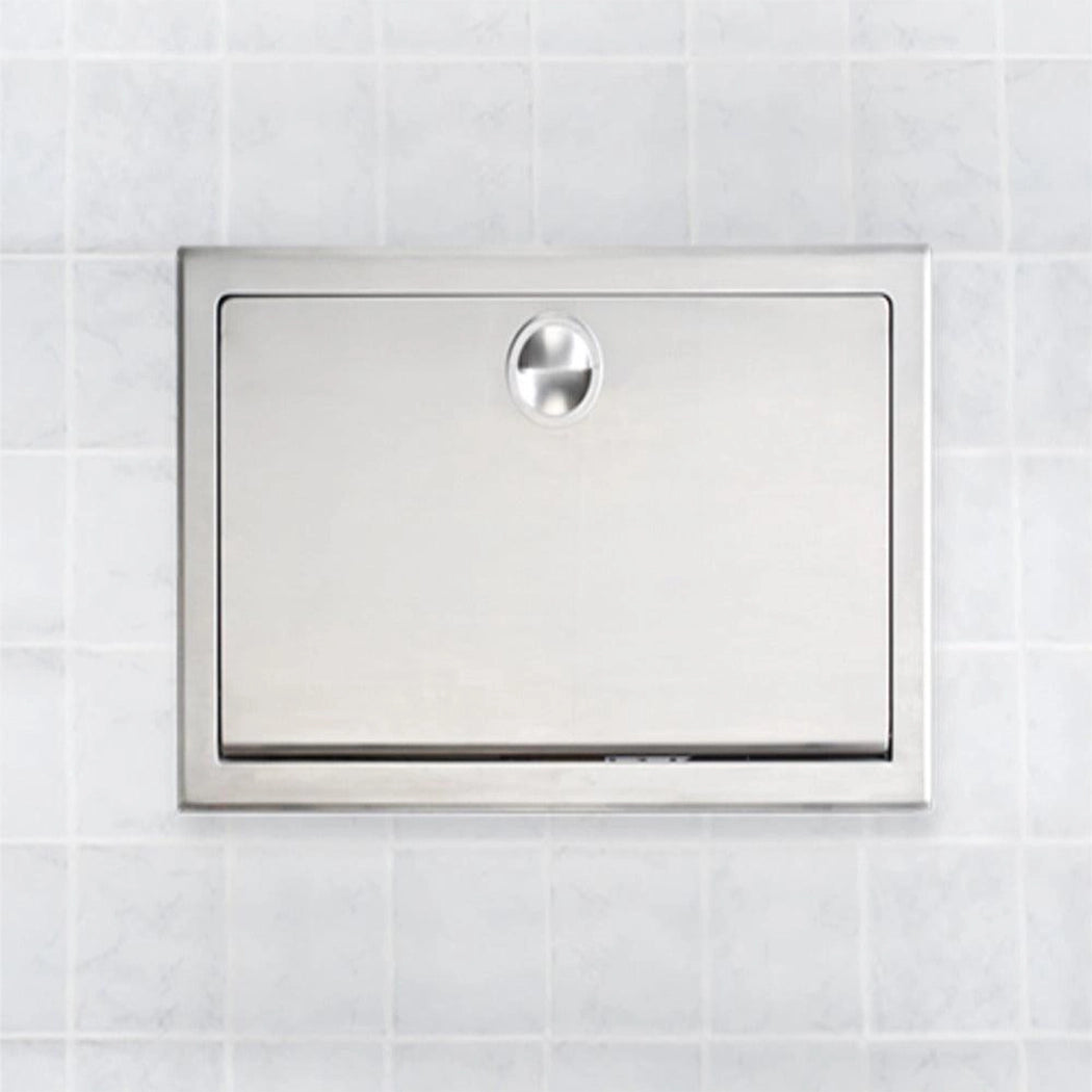 Koala Kare Stainless Steel Recess Baby Changing Station Horizontal wall-mounted 37” W x 23” H (940 mm x 584 mm)