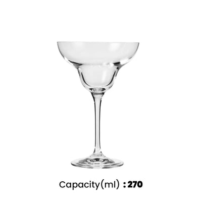 kronso mixology margarita glass 270 ml set of 6