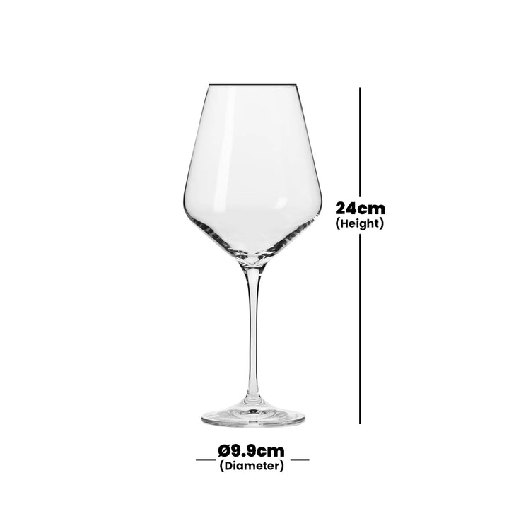 krosno avant grade red wine glass 490 ml set of 6