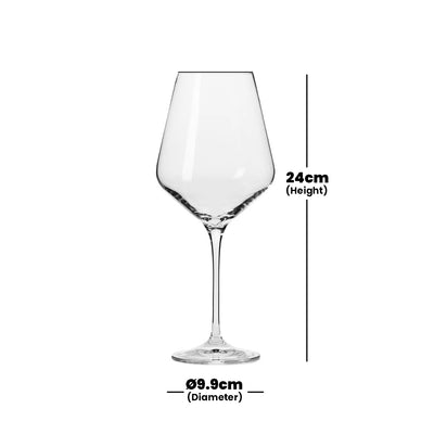 krosno avant grade red wine glass 490 ml set of 6