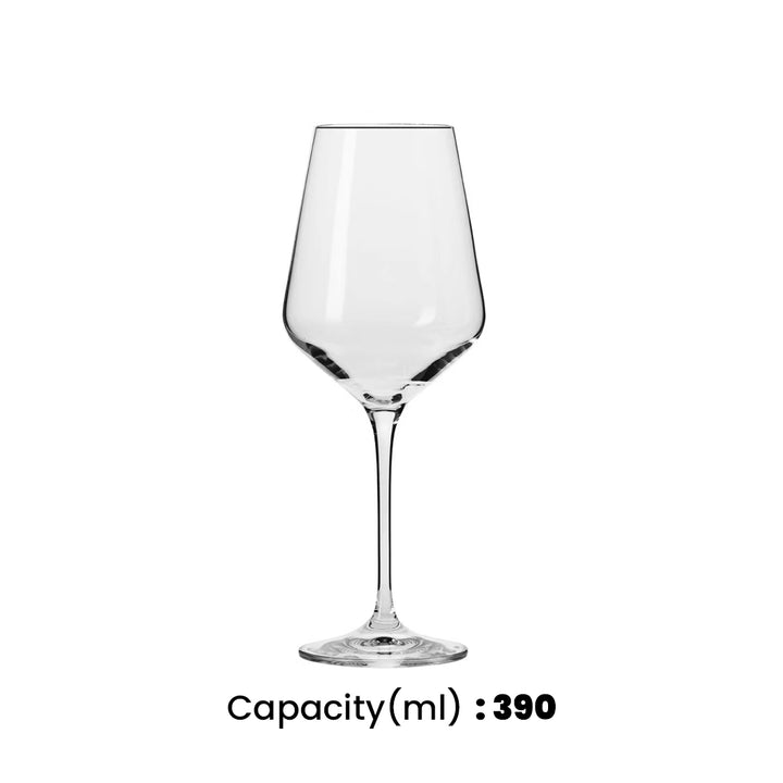 krosno avant grade white wine glass 390 ml set of 6