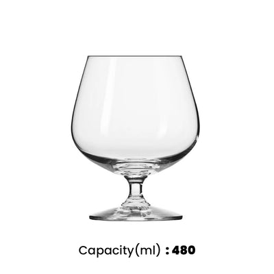 krosno balance cognac glass 480 ml set of 6