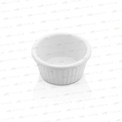 Kulsan 13030.PW Melamine Ramekin, Commercial Grade Break Resistant 1oz, Color White