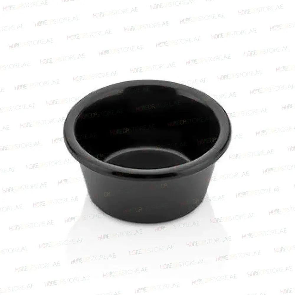 Kulsan 13160.BL Melamine Ramekin, Commercial Grade Break Resistant 2oz, Color Black - HorecaStore