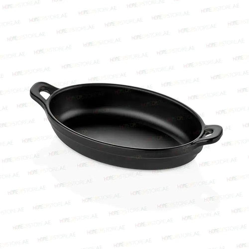 Kulsan 24016.BL Melamine Oval Pan, L 15 x 8cm, Color Black