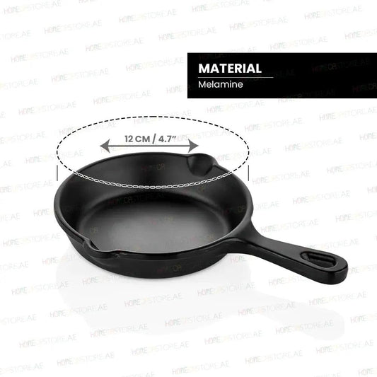 Kulsan 44011.BL Melamine Mini Pan, Ø 12cm, Color Black - HorecaStore