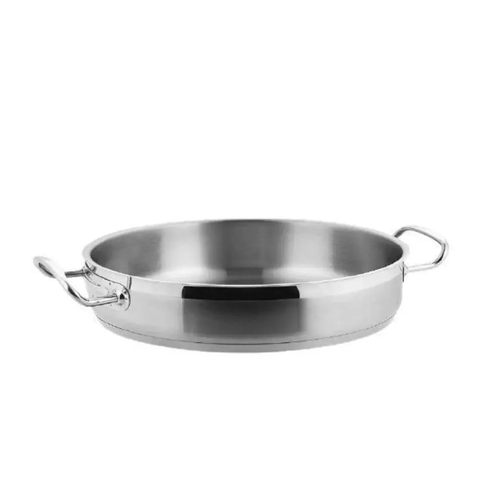 Lacor 57632 Eco Chef Shallow Casserole Pot 32 x 7 cm Stainless Steel