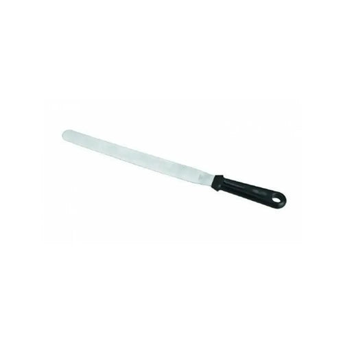 Lacor 60463 Stainless Steel Straight Spatula, L 25 cm, Color: Black