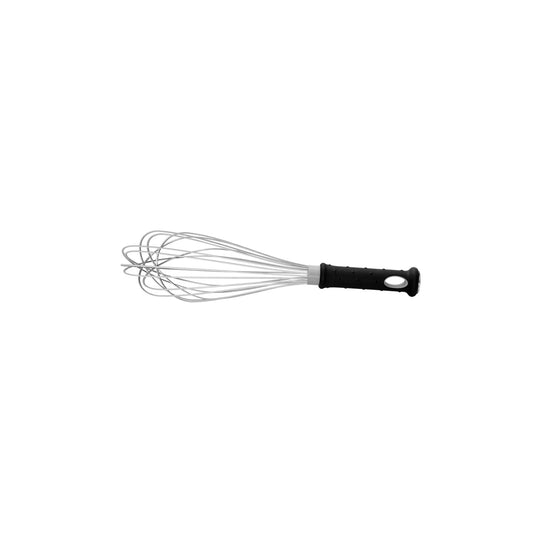 Lacor 61629 Stainless Steel Whisk with Black Ergonomic Handle, L 30 cm