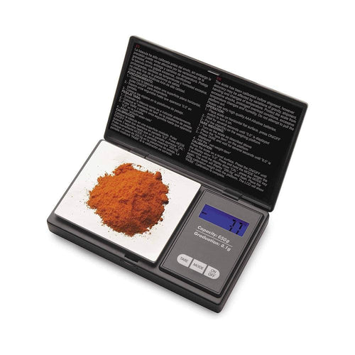 لاكور 61709، ميزان جيب دقيق، 650 جرام، مقياس رقمي، ميزان طعام صغير، طول 13 × عرض 8 سم