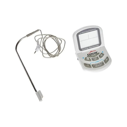 Lacor 62498 Stainless Steel Oven Cooking Digital Thermometer & Timer 6 Inch Probe, 12 x 7.5 cm