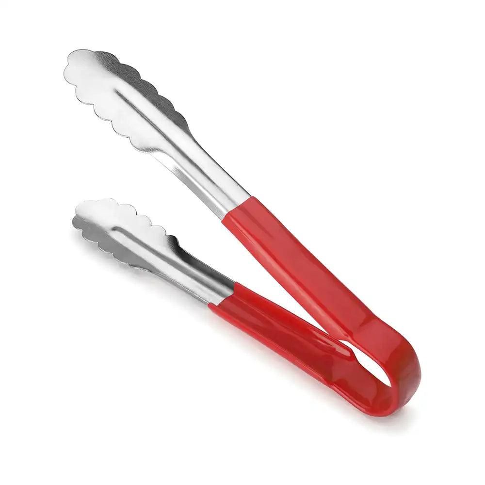 Lacor 63070 Stainless Steel Scallop Tong, 30 cm, Red - HorecaStore