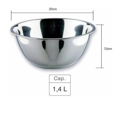 Lacor Spain 14029 Stainless Steel Conical Mixing Bowl 30 cm, 4.30 Liters