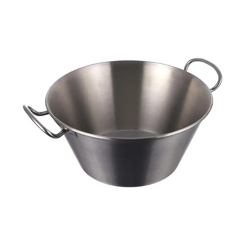 Lacor Spain 50832 Stainless Steel Conical Mixing Bowl With Handles 32 cm, 7 Liters