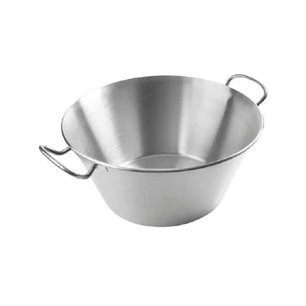 Lacor Spain 50840 Stainless Steel  Conical Mixing Bowl With Handles 40 cm, 15 Liters