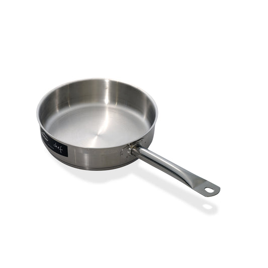 Lacor Spain 51624 Stainless Steel Chef Inox Frying Pan 24 cm, Induction