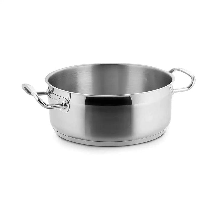 Lacor Spain 57024 Stainless Steel Eco Chef Deep Casserole Pot 24 cm, 4.25 Liters Induction - HorecaStore