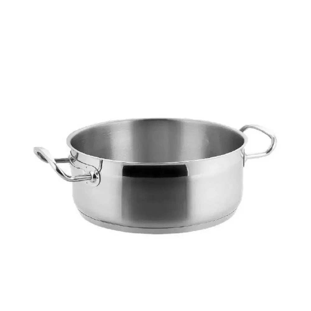 Lacor Spain 57032 Stainless Steel Eco Chef Deep Casserole Pot 32 cm, 10 Liters Induction