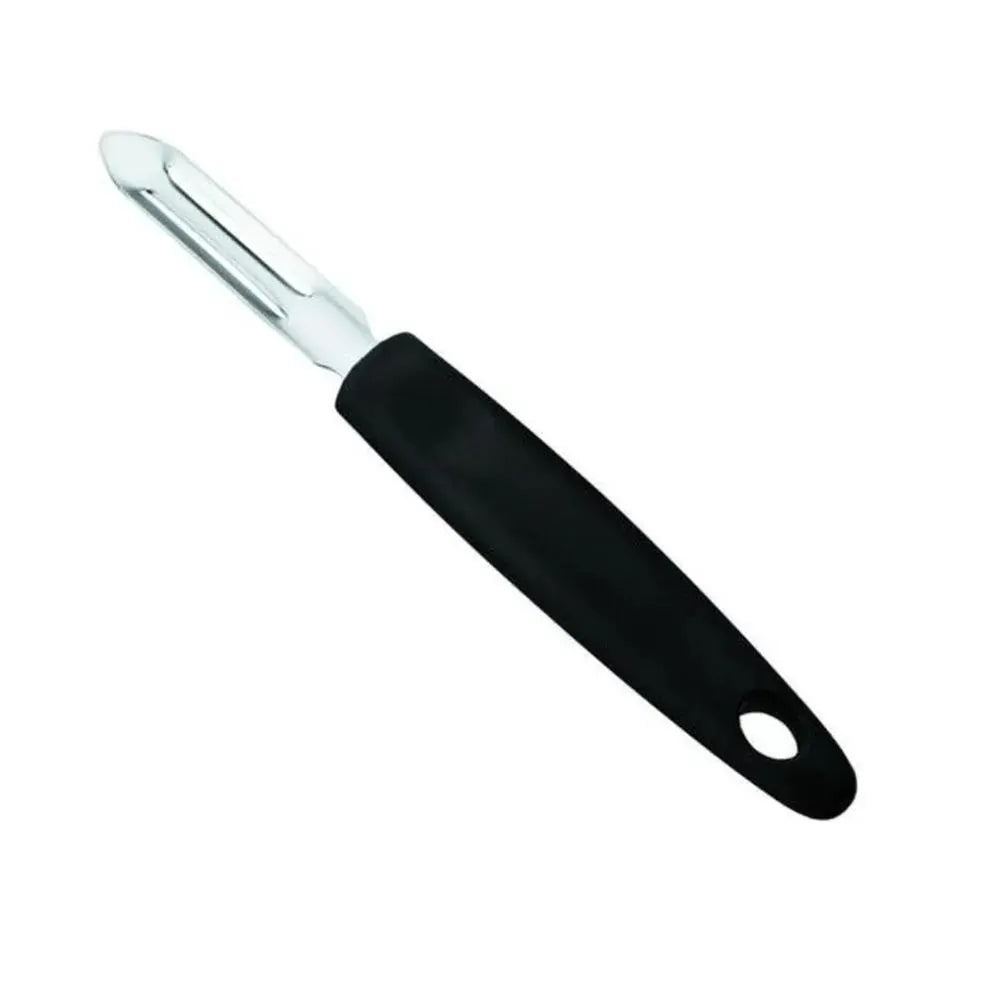 Lacor Spain 60398 Stainless Steel, Black Handle Vegetable Peeler 1.5 x 7.5 cm