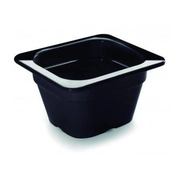 Lacor Spain 66610J Melamine Food Pan 1/6 10 cm Deep, Black