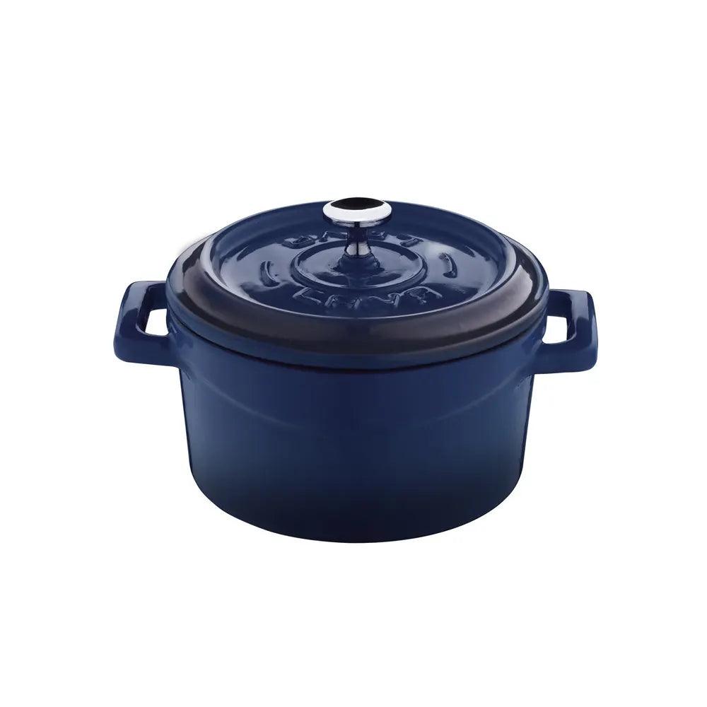 Lava Enameled Cast Iron Mini Casserole - Diameter(Ø)10 cm Blue - HorecaStore