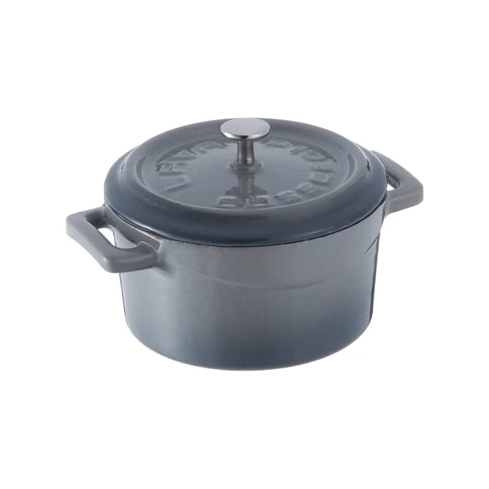 Lava Enameled Cast Iron Mini Casserole - Diameter(Ø)10 cm Grey - HorecaStore