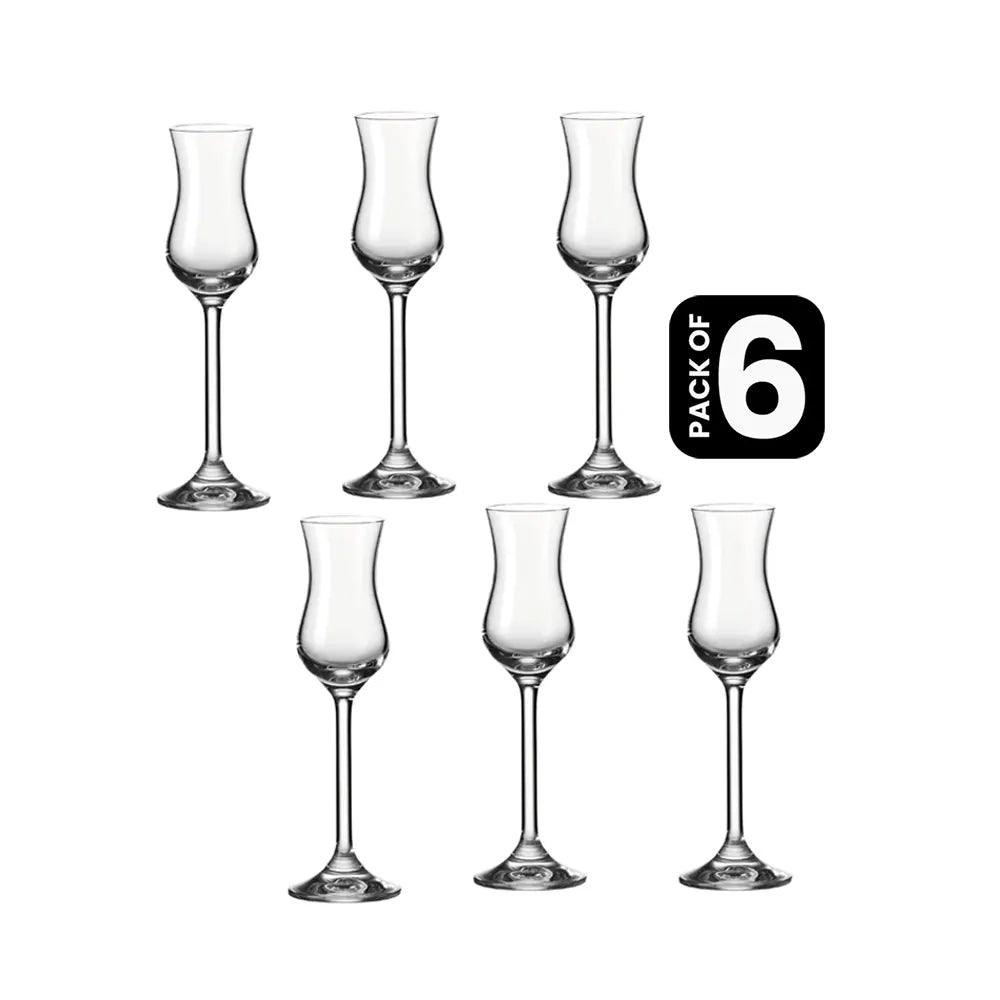 Leonardo Daily Grappa Glass, 10 cl, Pack of 6