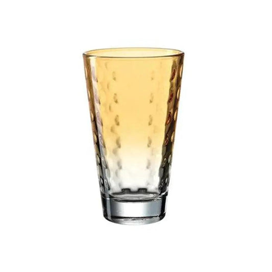 Leonardo Optic Long Drink Colored Glass, 30 cl, Color Apricot, Pack of 6