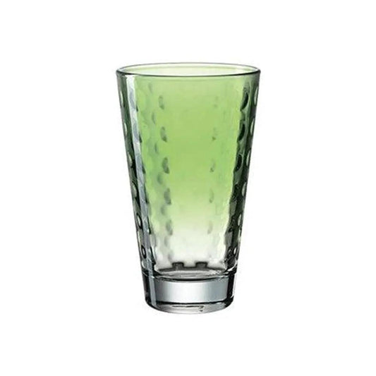 Leonardo Optic Long Drink Colored Glass, 30 cl, Color Green, Pack of 6 - HorecaStore