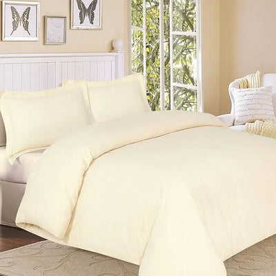 ths giza cotton single duvet cover ivory