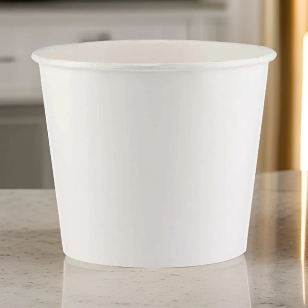 hotpack white chicken paper bucket with lid 3845 ml 100 pcs