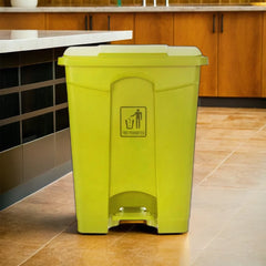 THS AF07330 Yellow Garbage Pedal Bin 30L