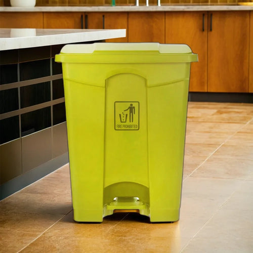 THS AF07330 Yellow Garbage Pedal Bin 30L