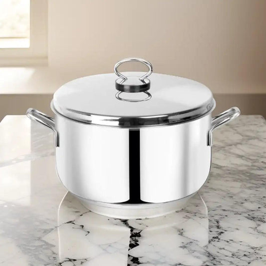Pradeep Cookpot With Stainless Steel Dome Lid Plain, 3.3 Liter - HorecaStore