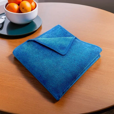 THS 310440 Blue Microfiber Cleaning Cloths 38 x 40cm