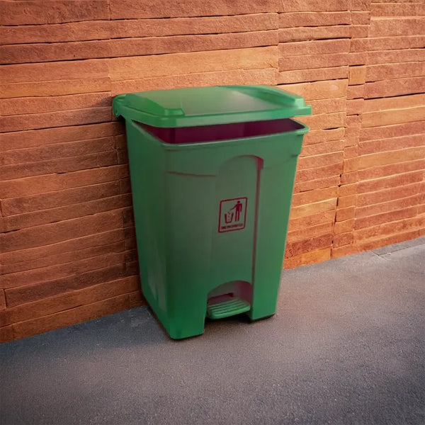 THS AF07331 Green Garbage Pedal Bin 45L