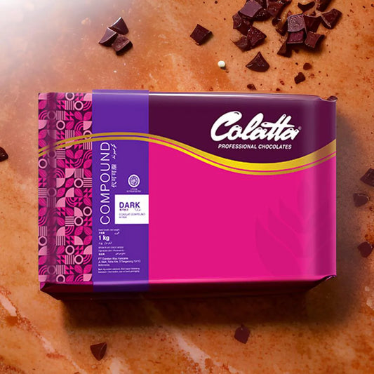 colatta dark compound pastry block chocolate 12 x 1kg