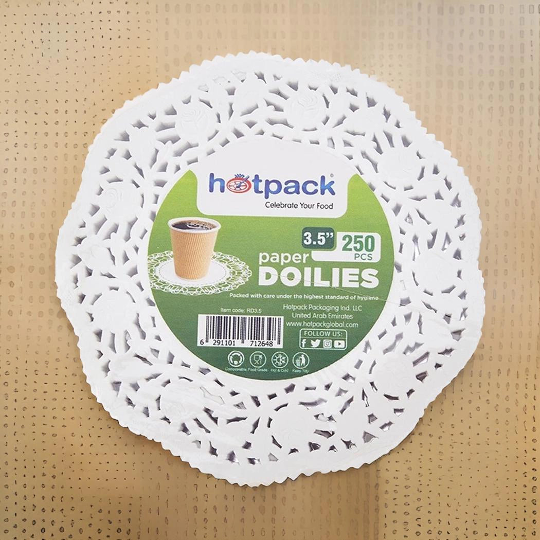 Hotpack Round Doilies, 25 cm, 2000 PCs