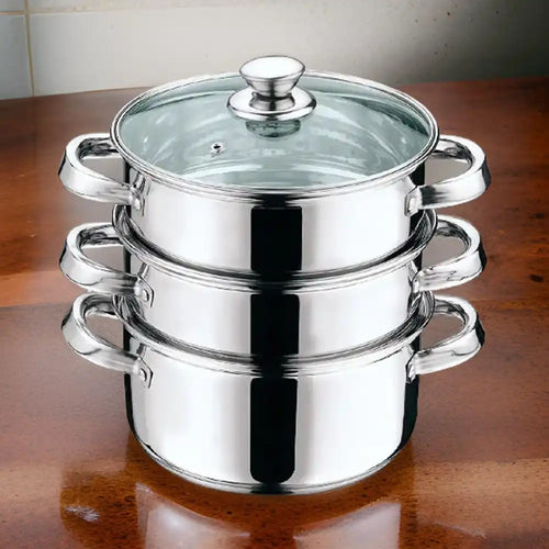 Vinod 3 Tier Steamer, 20 cm