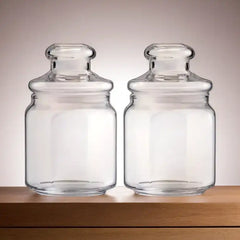 Ocean Glass Pop Jar, 500 ml, Pack of 2