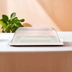 Hotpack Biodegradable Square Plate With Lid, 26 cm, 200 PCs