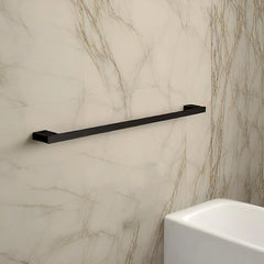 Bagnodesign Matt Black Zephyr Towel Rail, 64.2x5.5x1.8 cm