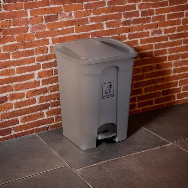 THS AF07330 Grey Garbage Pedal Bin 30L