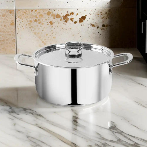 Pradeep Domestic Cookpot With Stainless Steel Design Lid, 7.3 Liter