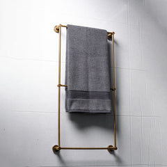 Bagnodesign Soft Bronze Options Round Wall Mounted Towel Holder, 39x7x74 cm