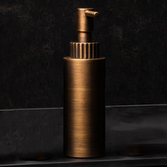 Bagnodesign Soft Bronze Orology Freestanding Soap Dispenser, 5x6.8x17.3 cm