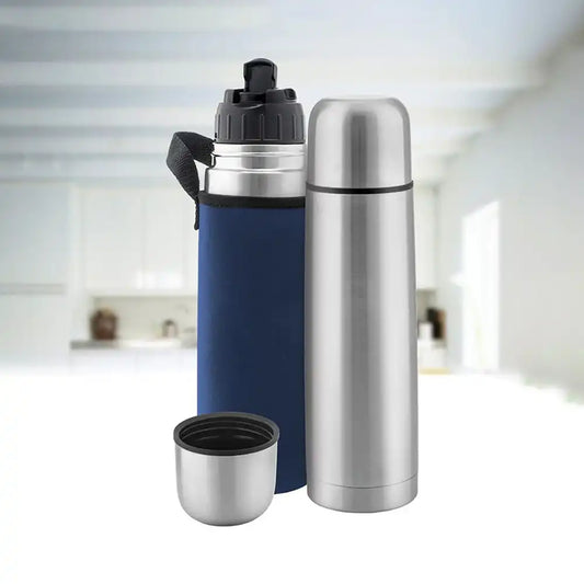 borosil vvacuum thermo flask blue 1000 ml