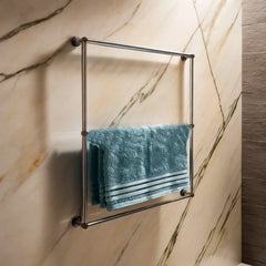 Bagnodesign Matt Black Options Round Wall Mounted Towel Holder, 65x7.1x70 cm