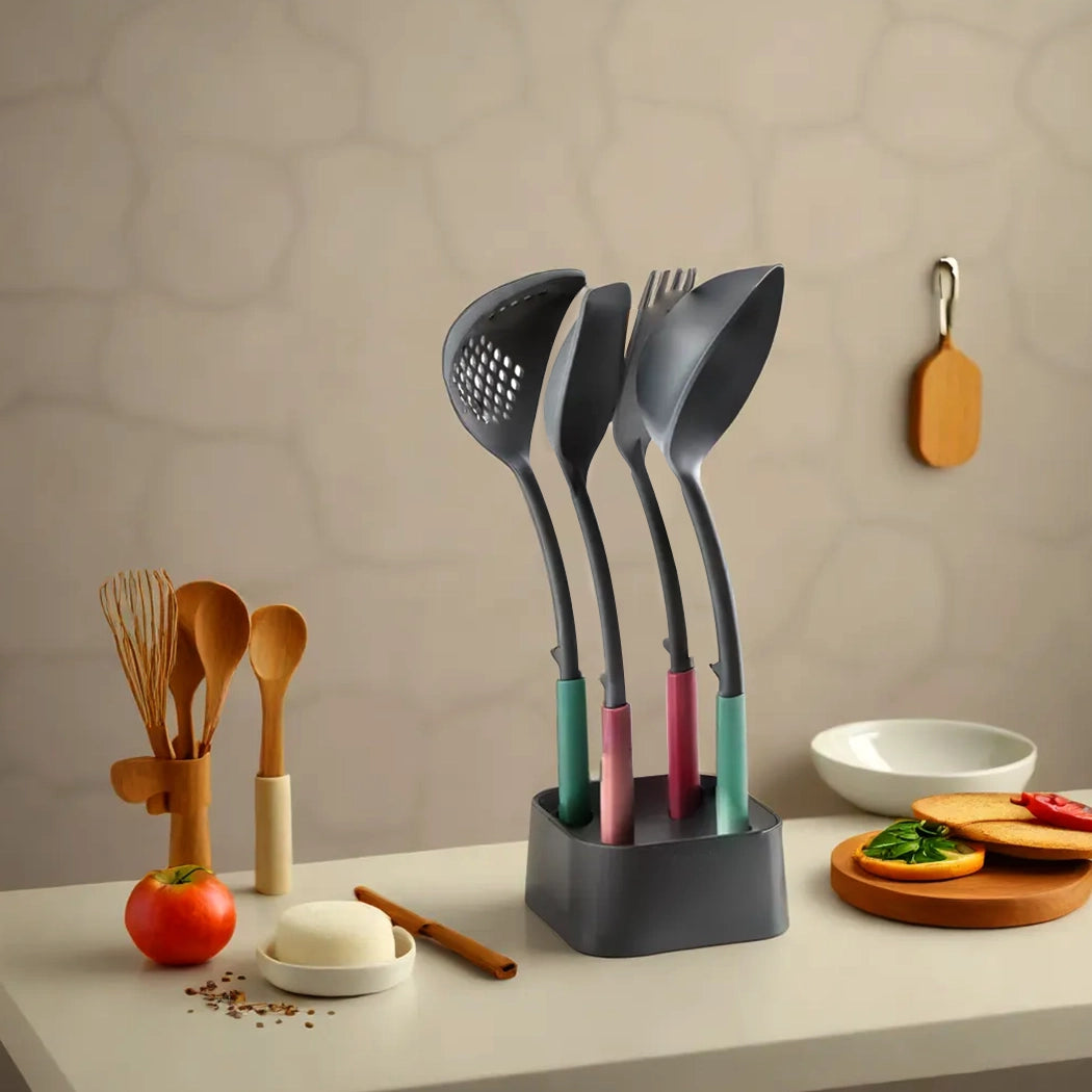 brabantia-kitchen-utensils-set-plus-stand-with-mixed-colours